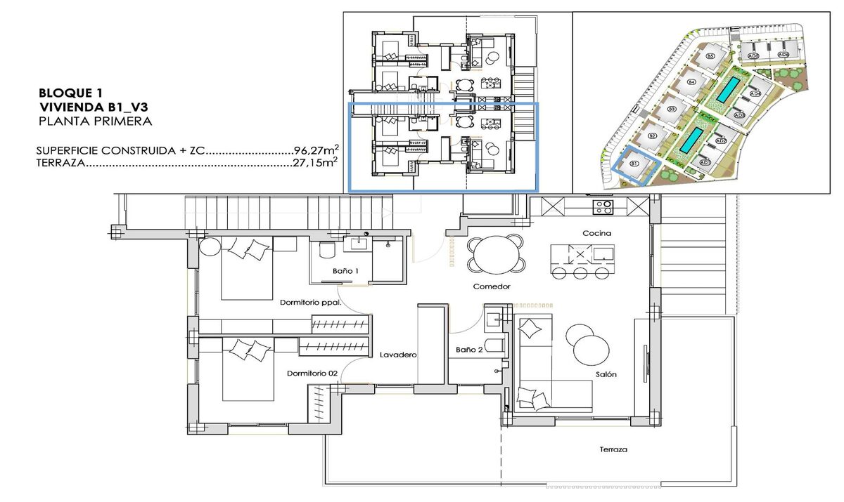Apartament z 2 sypialniami, 96m² w Torre Pacheco, Hiszpania [ID: 0137-N9917]