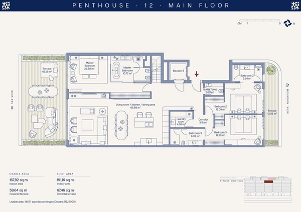Penthouse w Estepona, Hiszpania, 191m² - obraz 25