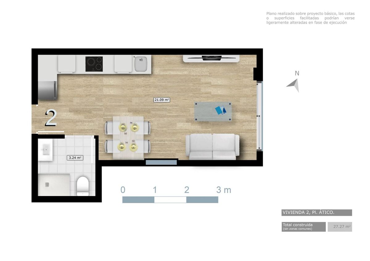 Пентхаус, 27м² в Торрев'єха, Іспанія [ID: 0137-N9960]