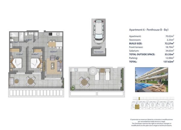 Пентхаус в Лос-Алькасарес, Іспанія, 72м² - зображення 13