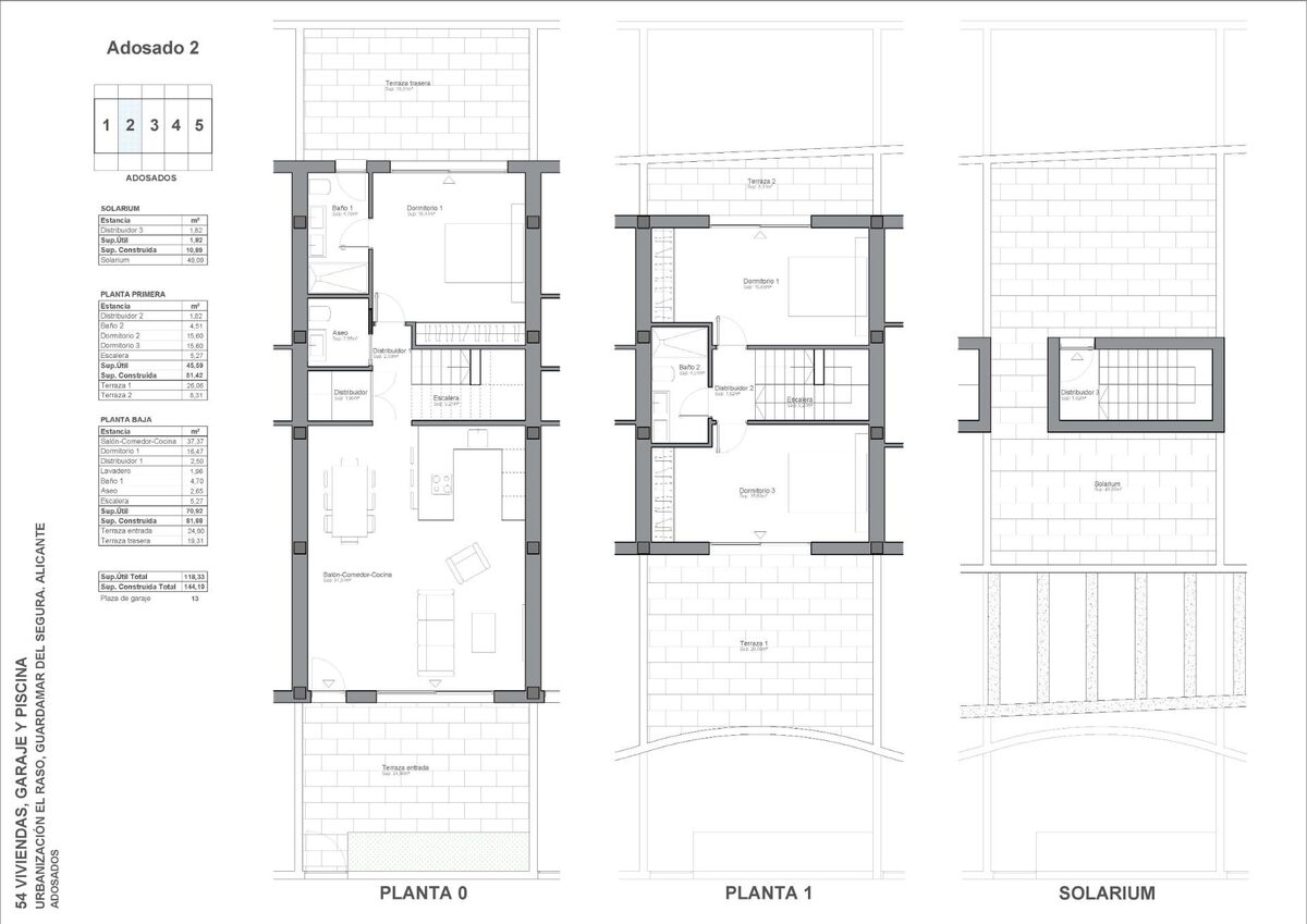 Townhouse with 3 bedrooms, 144m² in Guardamar del Segura, Spain [ID: 0137-N9936]