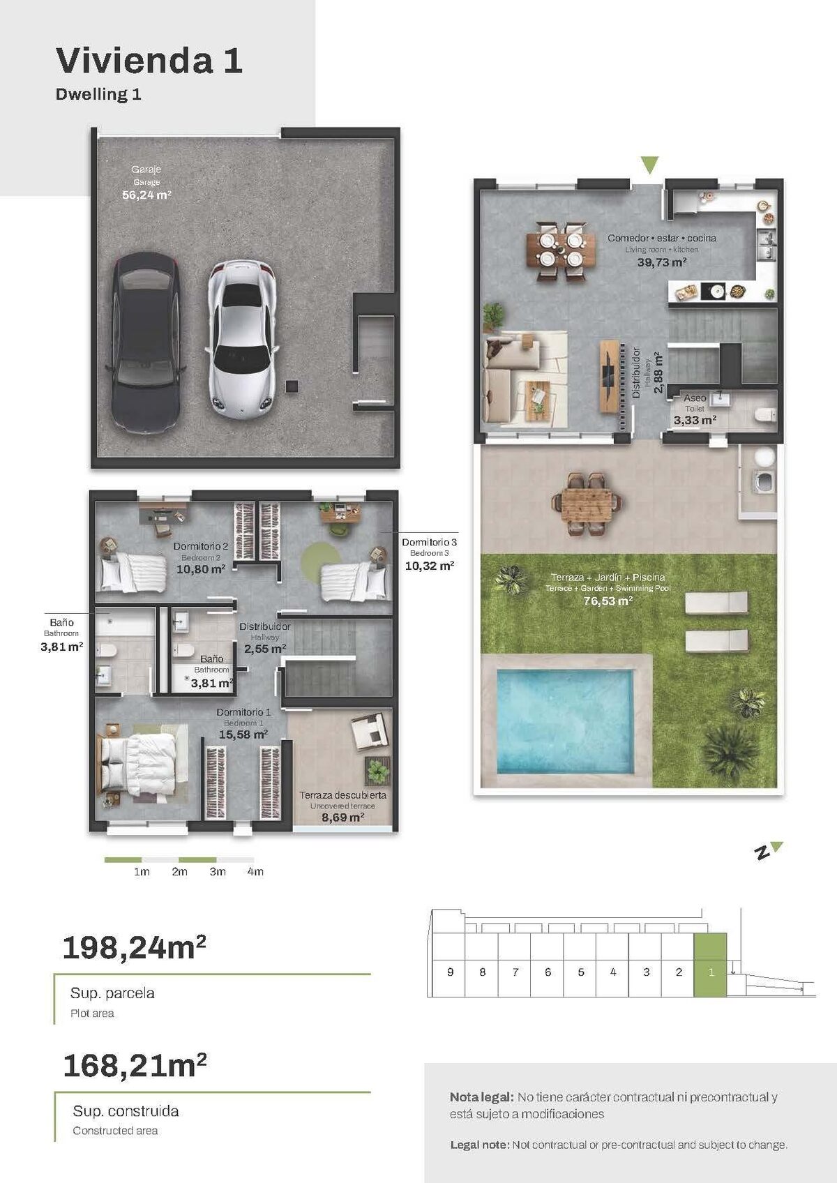 Townhouse with 3 bedrooms, 168m² in Mojacar, Spain [ID: 0137-SP1837]