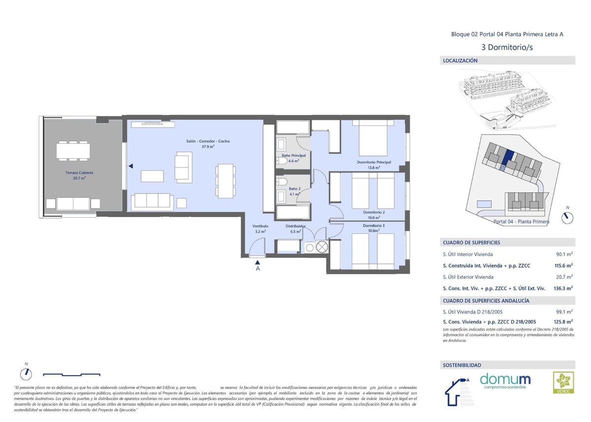 Apartment with 3 bedrooms, 125m² in Mijas, Spain [ID: 0137-SP1832]