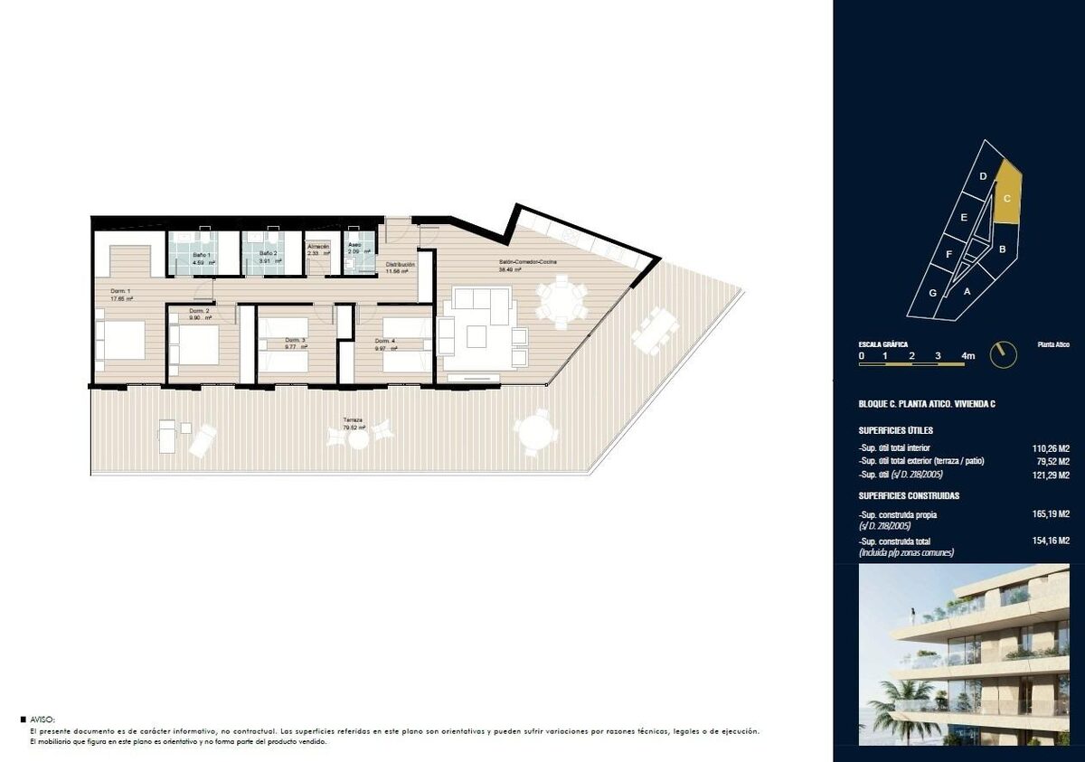 Пентхаус з 4 спальнями, 165м² в Манільва, Іспанія [ID: 0137-SP1828]