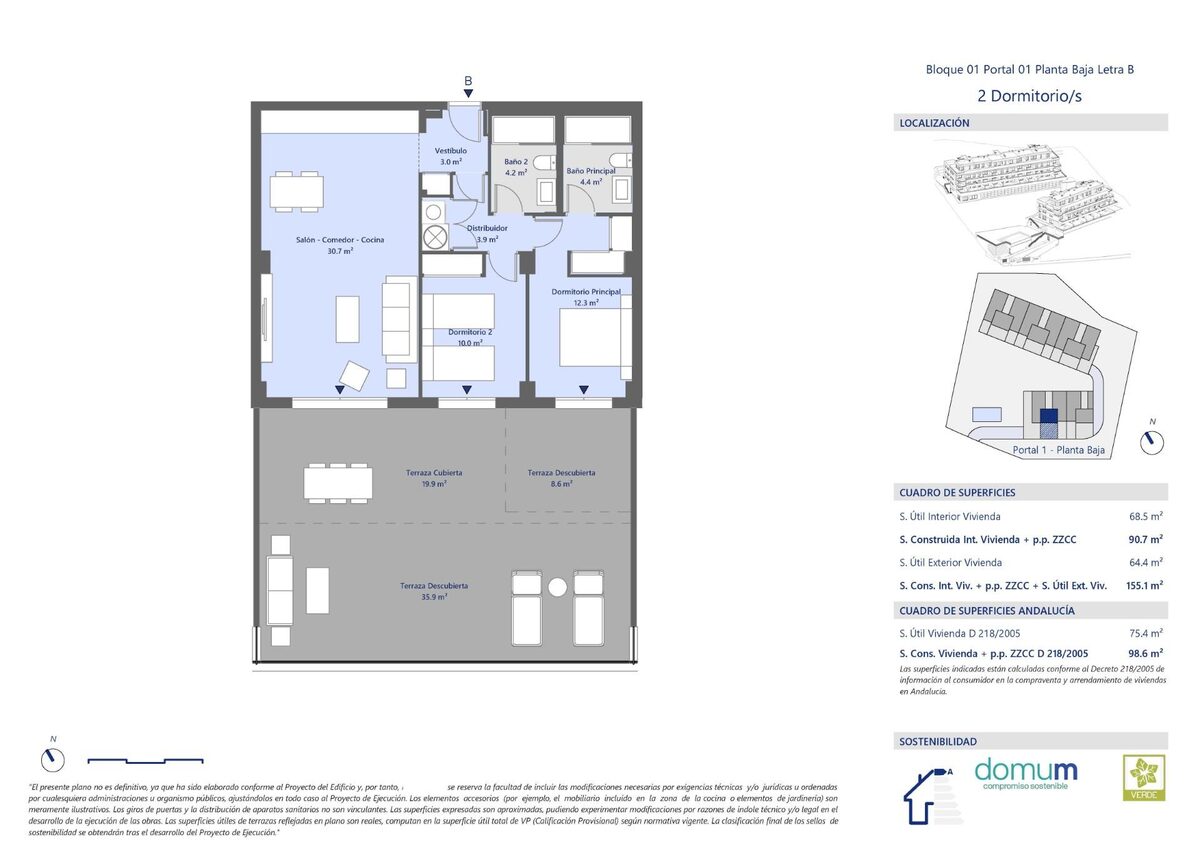 Apartment with 2 bedrooms, 98m² in Mijas, Spain [ID: 0137-SP1829]
