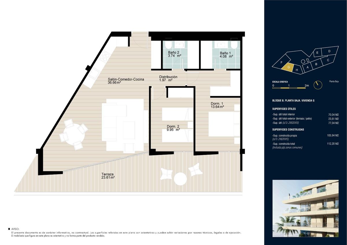 Квартира з 2 спальнями, 105м² в Манільва, Іспанія [ID: 0137-SP1820]