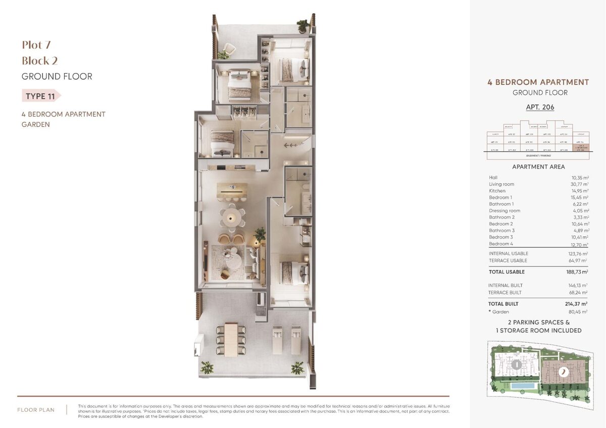 Apartament z 4 sypialniami, 214m² w Estepona, Hiszpania [ID: 0137-SP1813]