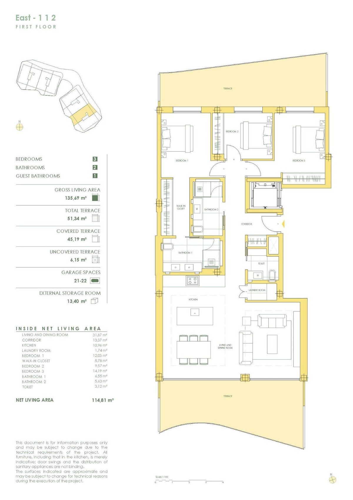 Квартира з 3 спальнями, 135м² в Естепона, Іспанія [ID: 0137-SP1808]