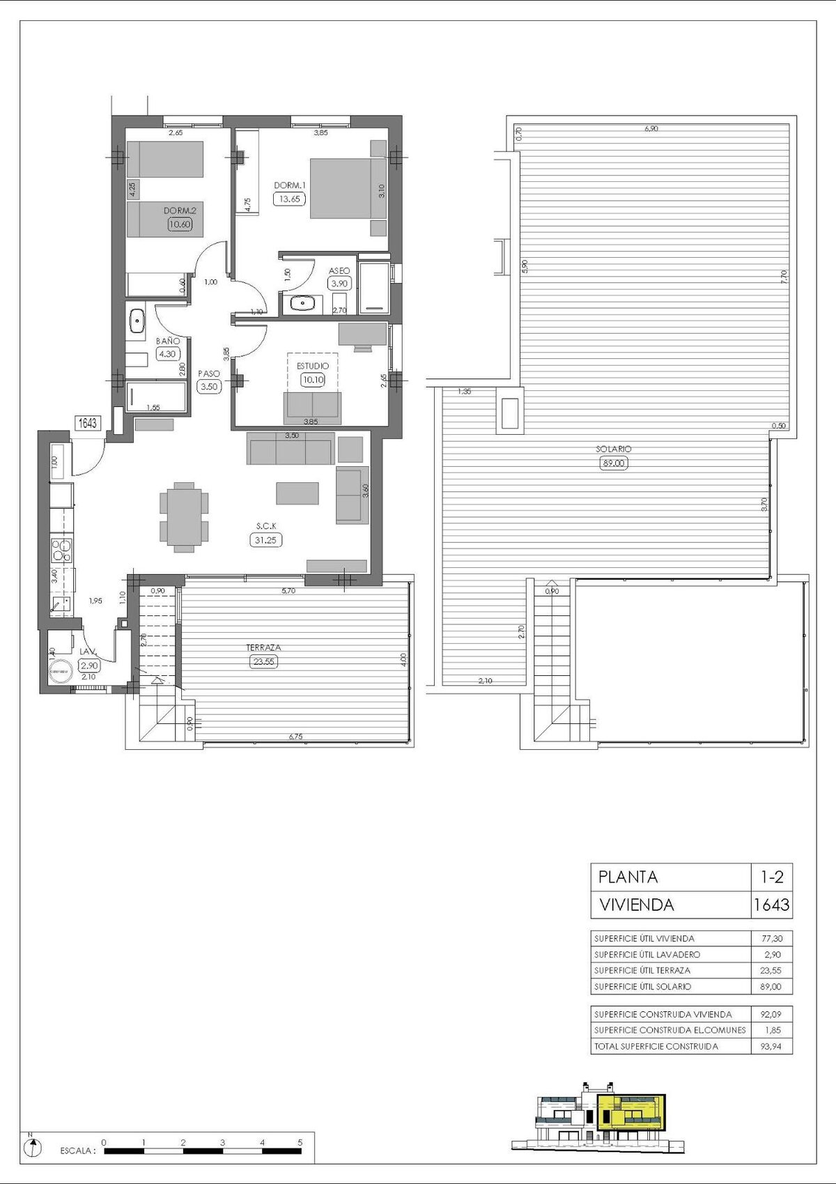 Bungalow with 3 bedrooms, 92m² in Algorfa, Spain [ID: 0137-N9983]