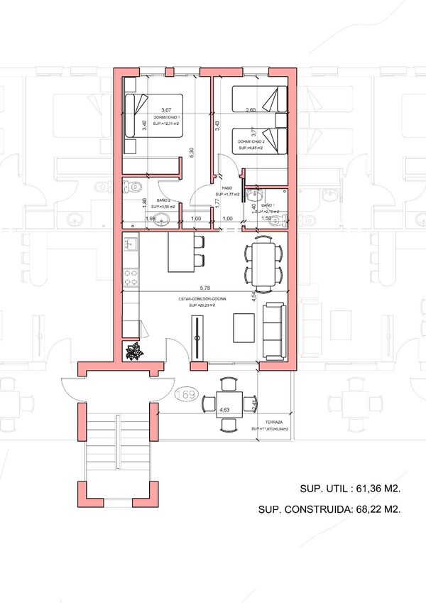 Пентхаус в Фуенте-Аламо, Испания, 68м² - изображение 11