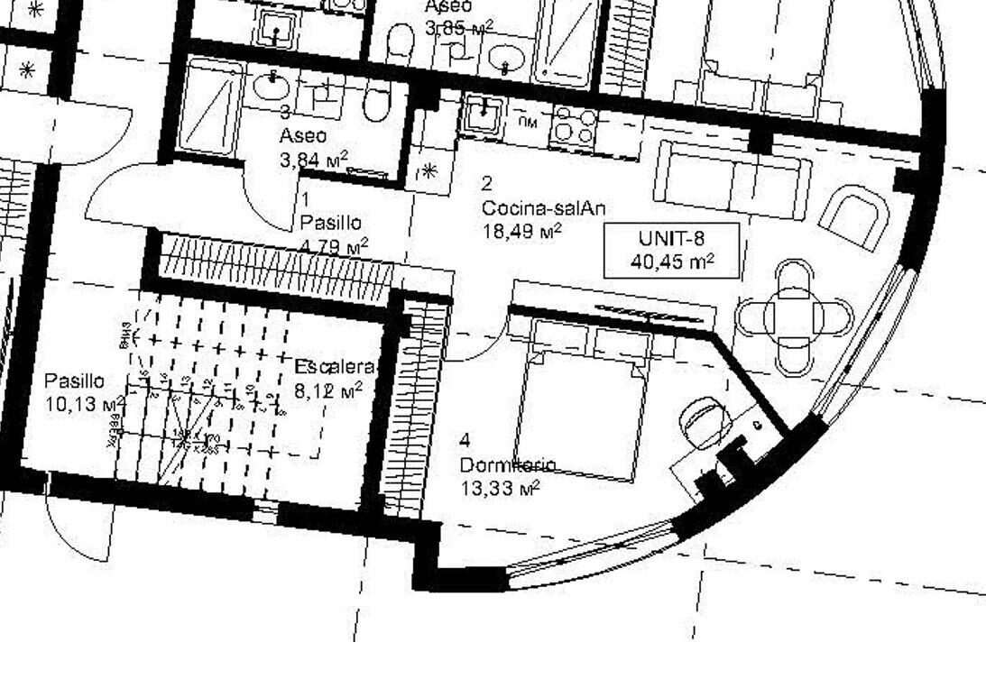 Квартира с 1 спальней, 40м² в Рельеу, Испания [ID: 0137-SP1857]