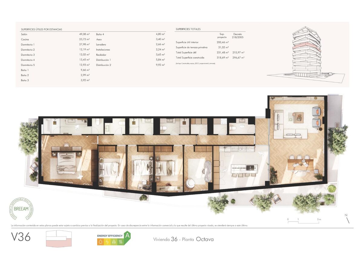 Квартира с 5 спальнями, 296м² в Малага, Испания [ID: 0137-SP1853]