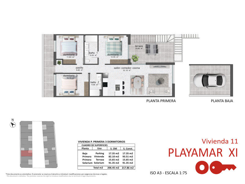 Квартира з 3 спальнями, 75м² в Пілар-де-ла-Орадада, Іспанія [ID: 0152-548498_24942]