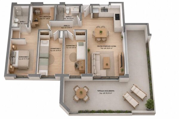 Apartament w la-villajoyosa-vila-joiosa, Hiszpania, 142m² - obraz 17