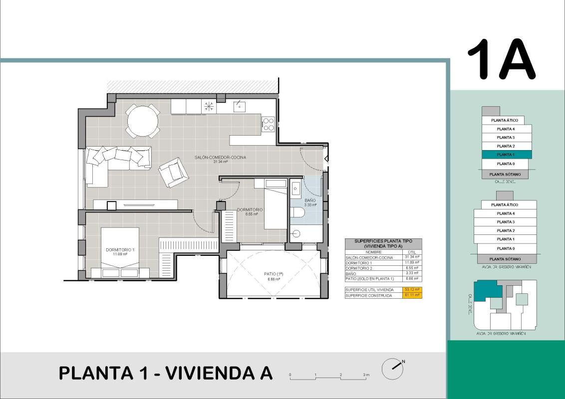 Apartament z 2 sypialniami, 61m² w Torrevieja, Hiszpania [ID: 0152-472519_361696]