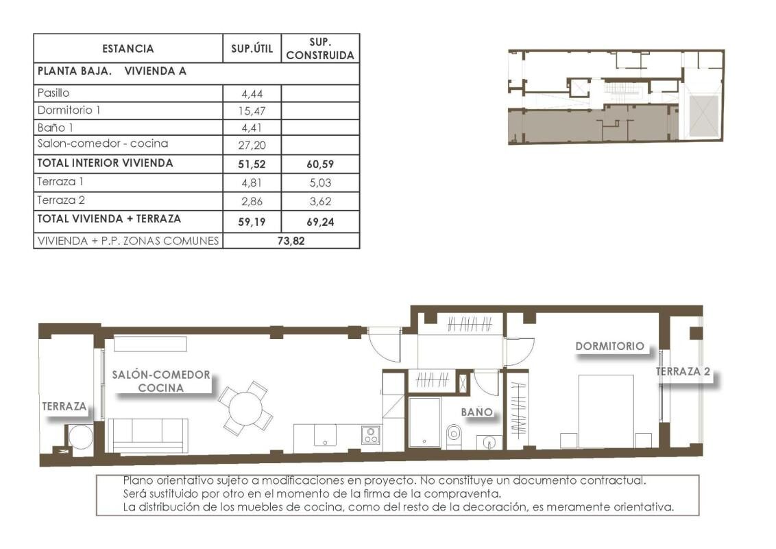 Квартира з 1 спальнею, 73м² в Торрев'єха, Іспанія [ID: 0152-466142_453765]