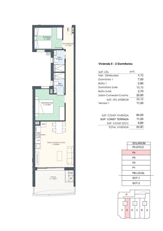 Квартира в Торрев'єха, Іспанія, 100м² - зображення 14