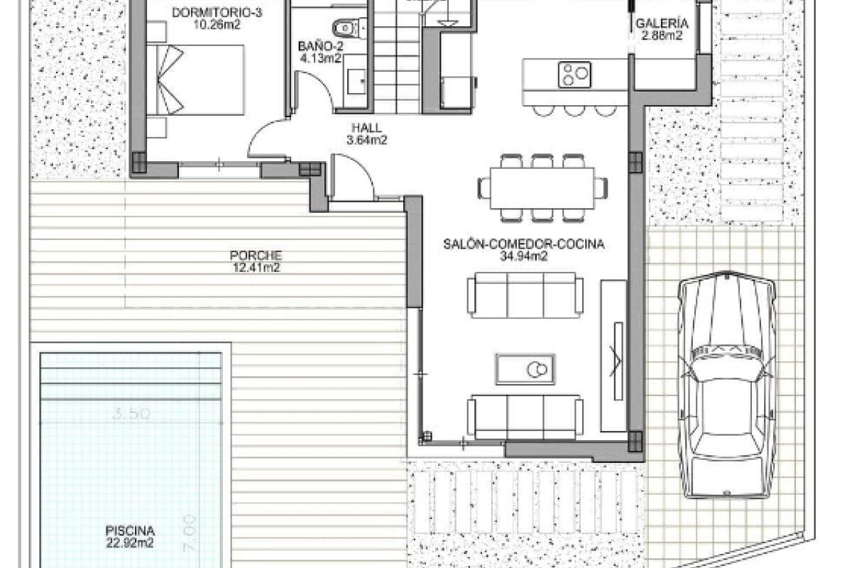 Willa z 3 sypialniami, 134m² w Benijófar, Hiszpania [ID: 0152-389050_24838]