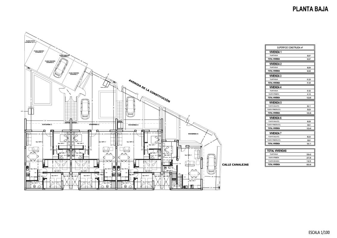 Bungalow z 2 sypialniami, 105m² w Pilar de la Horadada, Hiszpania [ID: 0152-334259_334255]