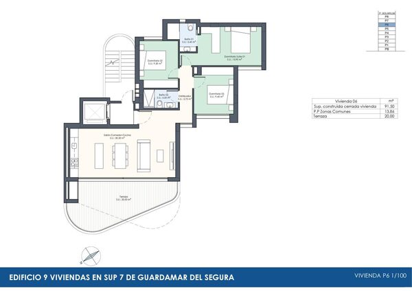 Квартира в Гуардамар-дель-Сегура, Іспанія, 91м² - зображення 17