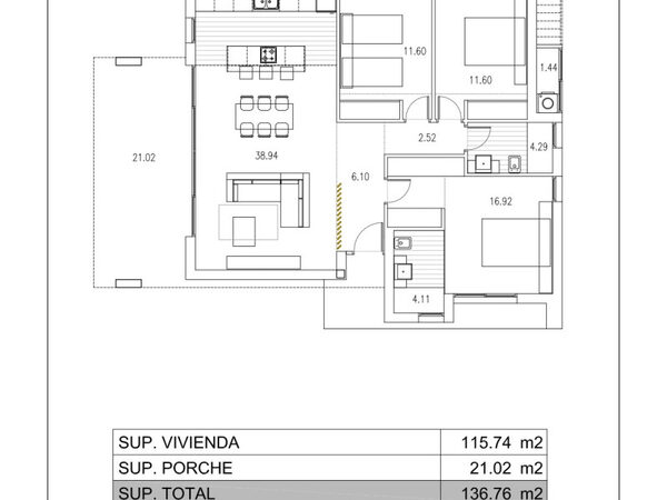 Вілла в Торрев'єха, Іспанія, 136м² - зображення 3
