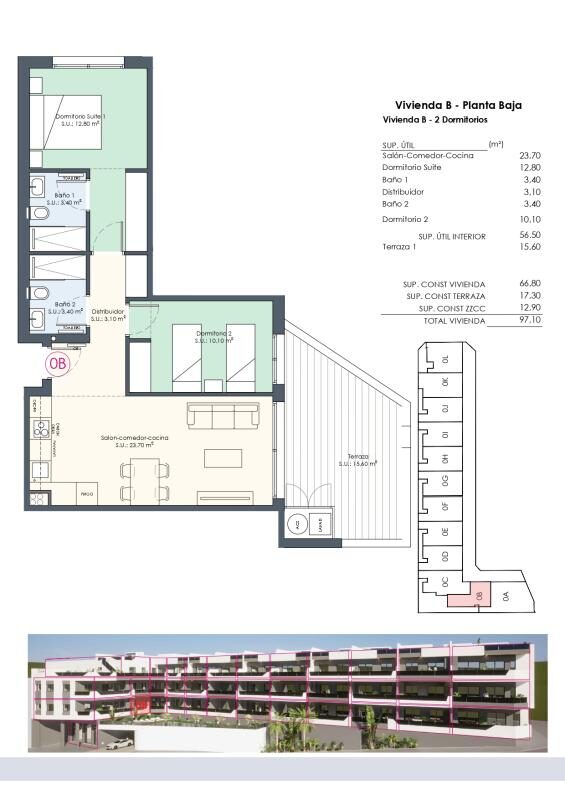 Квартира в Беніхофар, Іспанія, 128м² - зображення 10