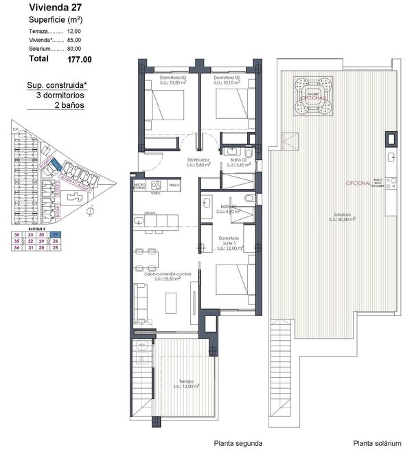 Пентхаус в Лос-Алькасарес, Іспанія, 85м² - зображення 35