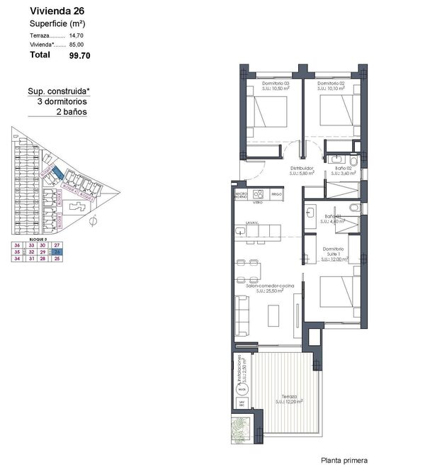 Квартира в Лос-Алькасарес, Іспанія, 85м² - зображення 31
