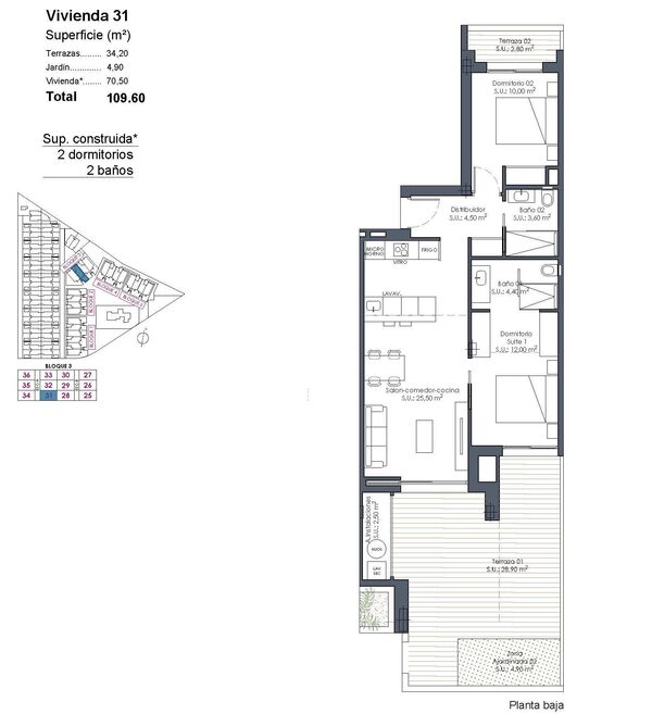 Квартира в Лос-Алькасарес, Іспанія, 70м² - зображення 31