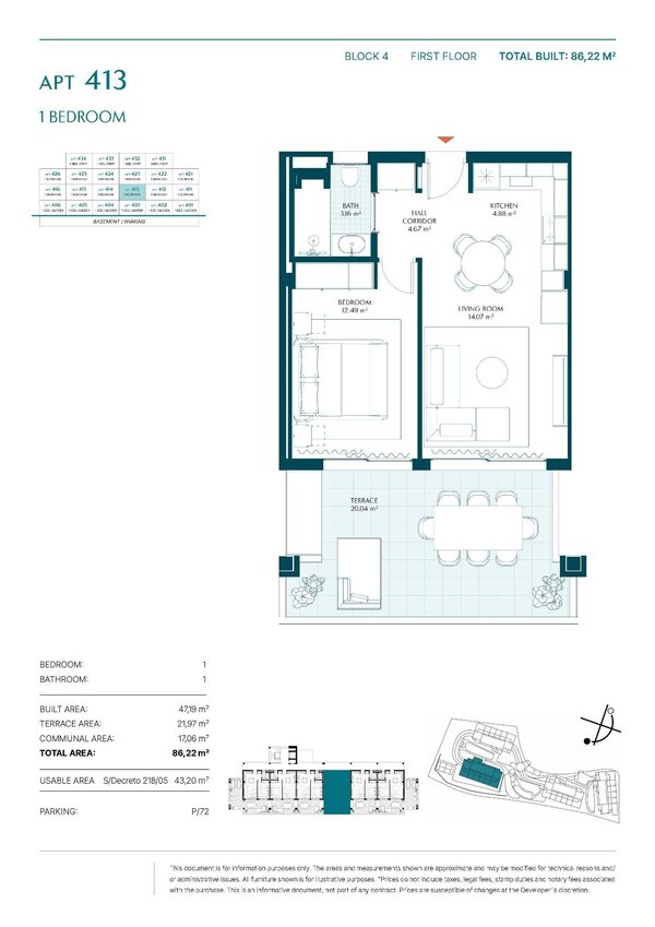 Квартира в Манільва, Іспанія, 47м² - зображення 31