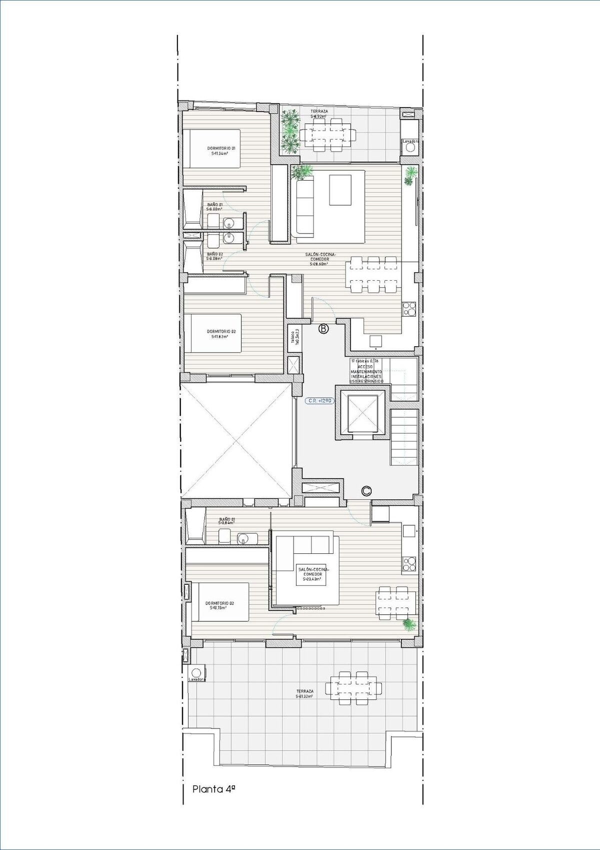 Пентхаус с 2 спальнями, 87м² в Гуардамар-дель-Сегура, Испания [ID: 0137-N10019]