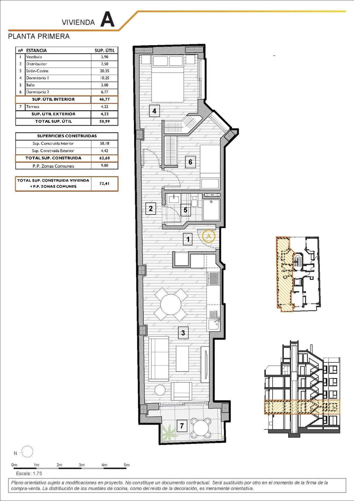 Квартира з 2 спальнями, 62м² в Гуардамар-дель-Сегура, Іспанія [ID: 0137-N10014]