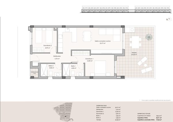 Apartamenty w Pulpi, Hiszpania, 77m² - obraz 14