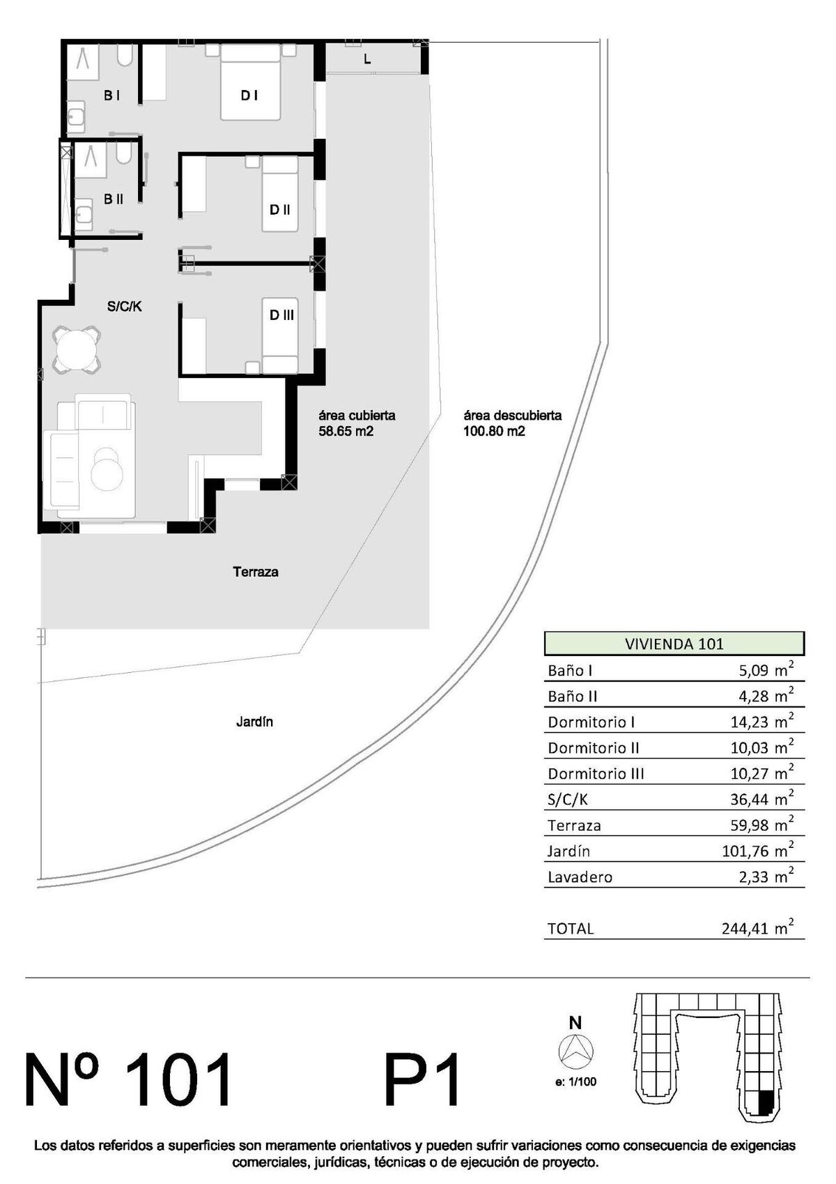 Apartament z 3 sypialniami, 80m² w Сан-Мігель-де-Салінас, Hiszpania [ID: 0137-N10027]