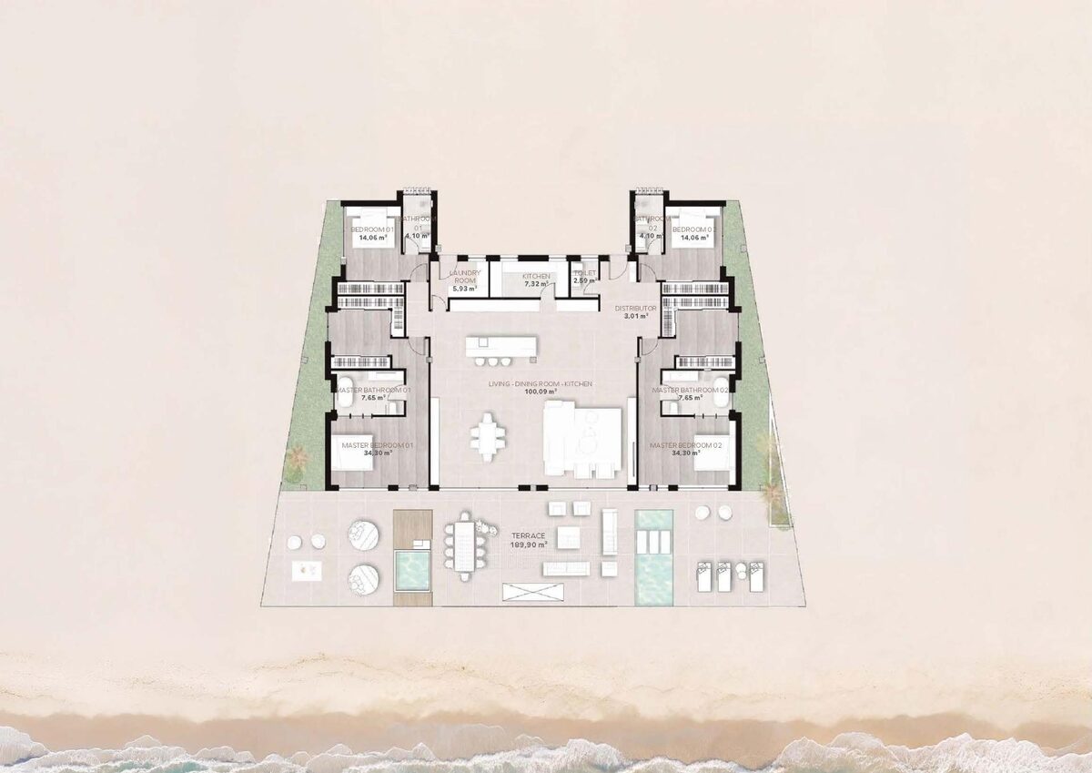 Apartment with 4 bedrooms, 274m² in Estepona, Spain [ID: 0137-SP1883]