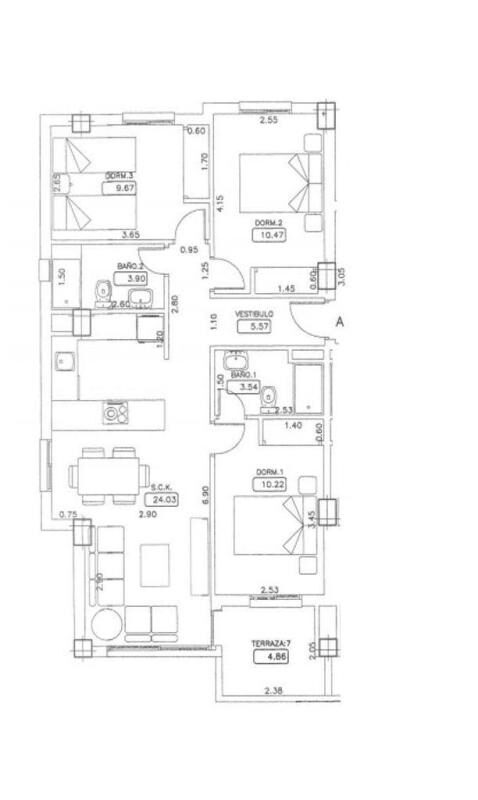 Апартаменти з 3 спальнями, 80м² в Оріуела, Іспанія [ID: 0152-618009]