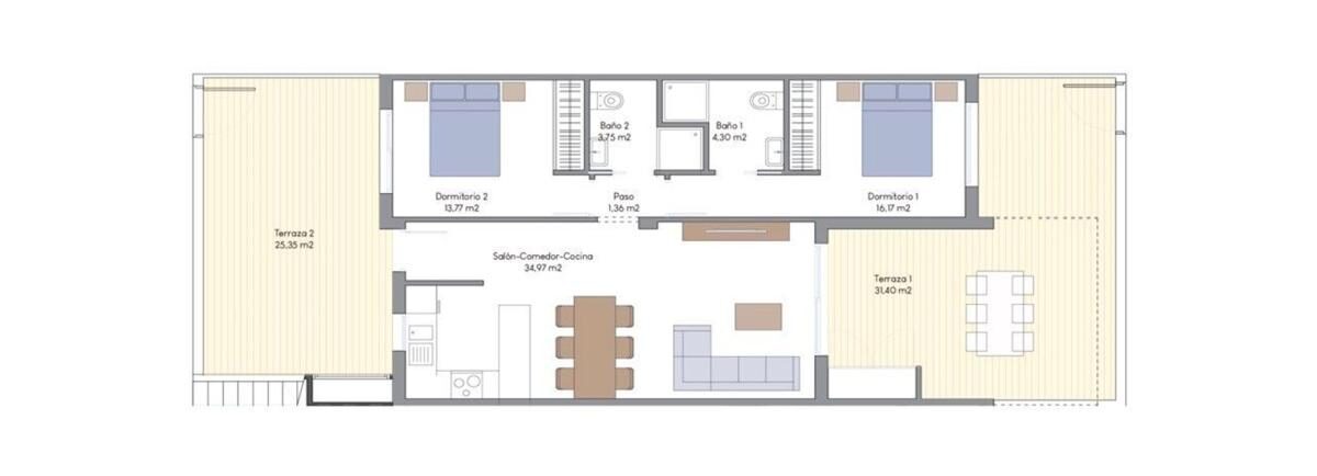 Вілла з 2 спальнями, 75м² в Фінестрат, Іспанія [ID: 0152-527559]