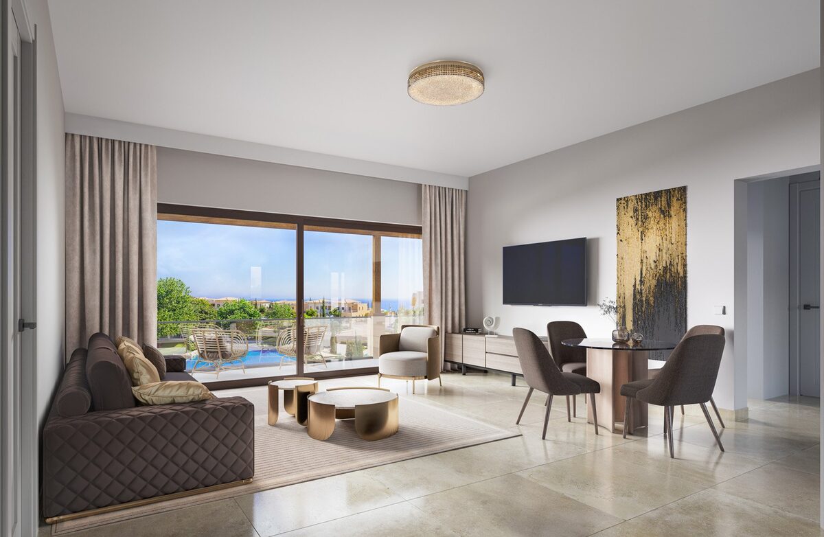 Apartament z 3 sypialniami, 105.30m² w aphrodite-hills-kouklia, Cypr [ID: 0602-1444]