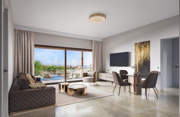 Apartament w aphrodite-hills-kouklia, Cypr, 105.30m² - obraz 2