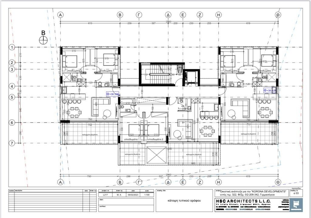 Penthouse with 2 bedrooms, 85.00m² in germasogeia, Cyprus [ID: 0602-1643]