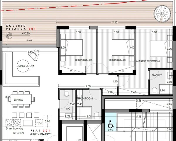 Пентхаус в agios-athanasios, Кіпр, 103.00м² - зображення 18