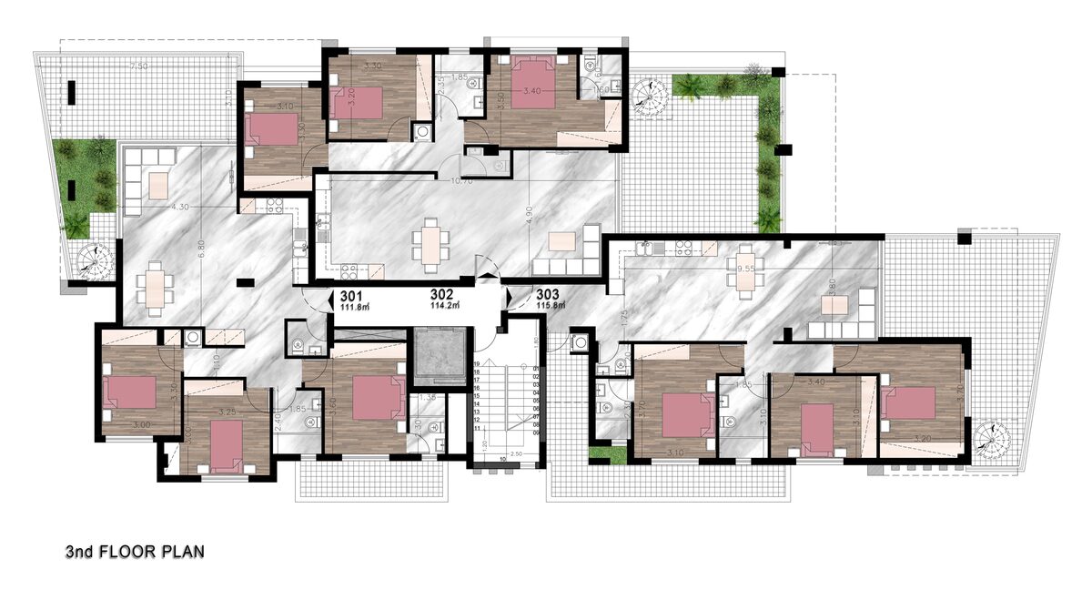 Пентхаус з 3 спальнями, 111.00м² в panthea, Кіпр [ID: 0602-2657]
