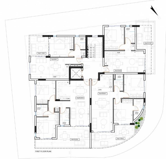 Penthouse with 2 bedrooms, 89.00m² in aradippou, Cyprus [ID: 0602-2746]