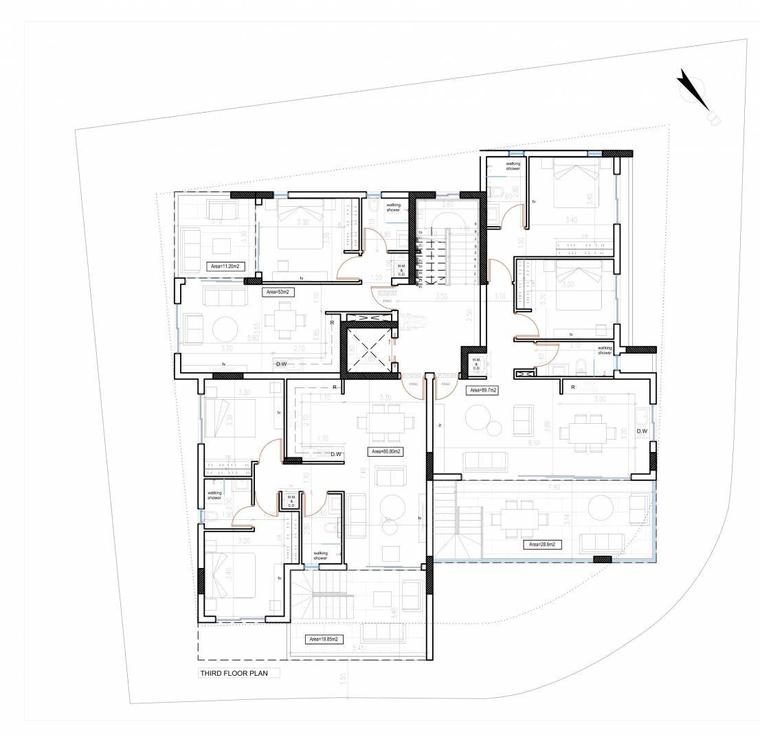 Penthouse with 2 bedrooms, 89.00m² in aradippou, Cyprus [ID: 0602-2746]