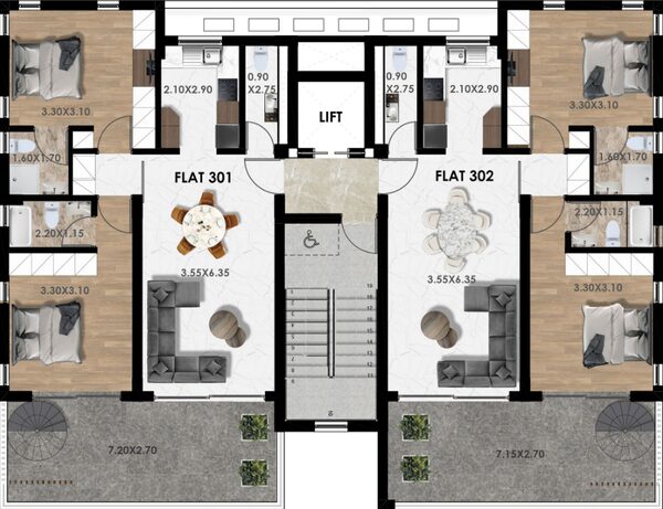 Пентхаус в livadia, Кіпр, 78.00м² - зображення 11
