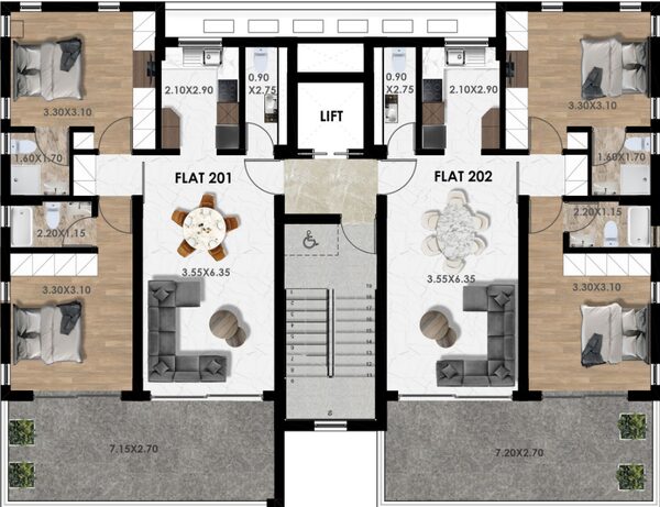 Пентхаус в livadia, Кіпр, 78.00м² - зображення 14