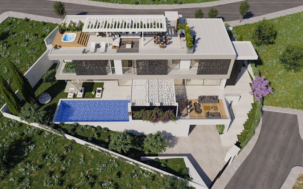 houses z 4 sypialniami, 550.00m² w agios-tychon, Cypr [ID: 0602-3860]