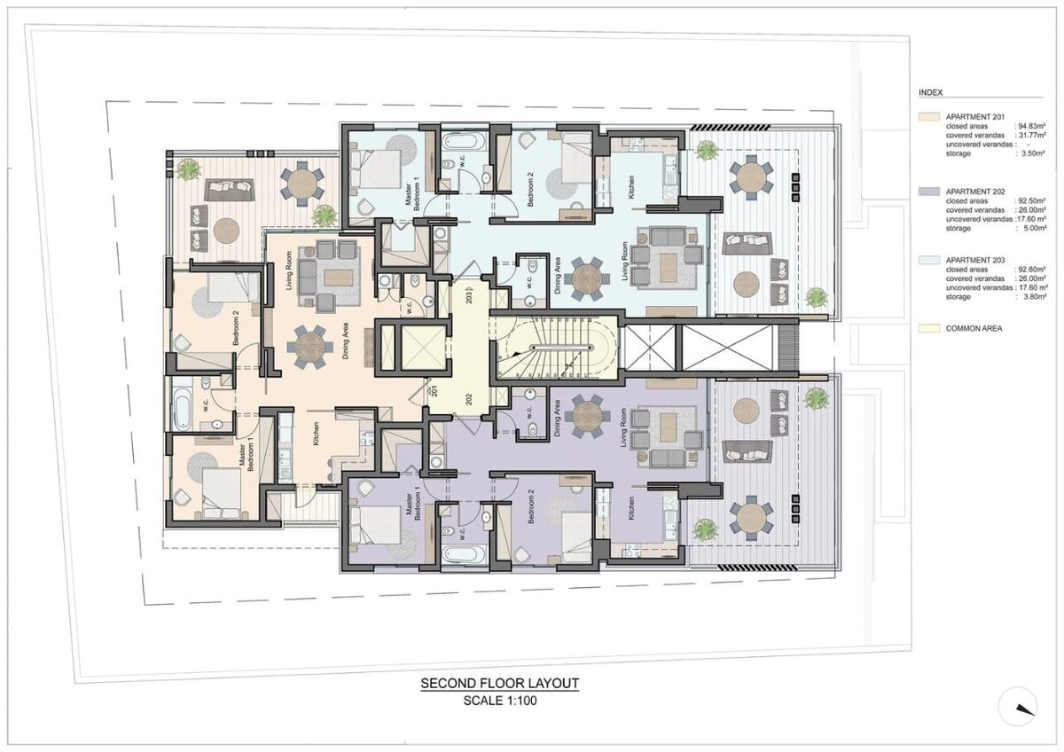 Пентхаус з 3 спальнями, 158.00м² в neapolis, Кіпр [ID: 0602-4842]