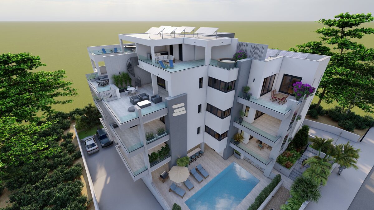 Квартира с 2 спальнями, 90.00м² в agios-athanasios, Кипр [ID: 0602-5555]