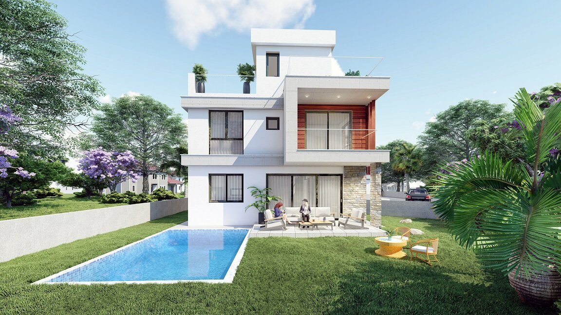 Вілла з 4 спальнями, 152.00м² в agios-tychon, Кіпр [ID: 0602-6483]